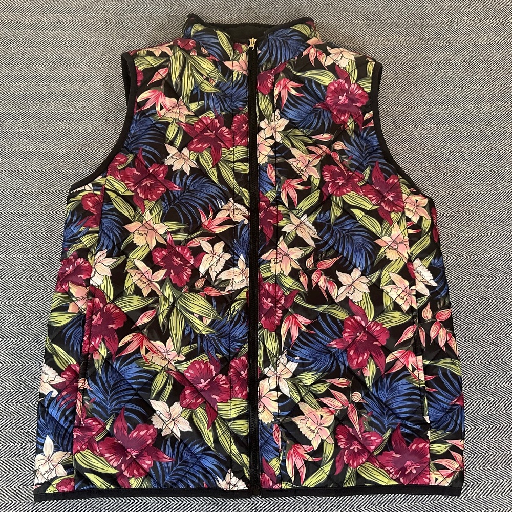 STELLA PARKER - Floral Quilted Vest